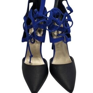 Bebe Pumps Women Size‎ 6 Blue Black Clubwear Evening Strappy